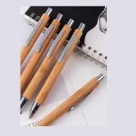 Puppis  Promotional Bamboo Pen with Silver click Button